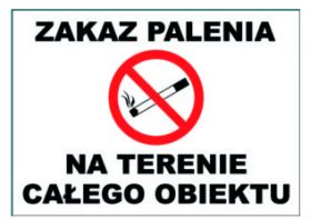 Tab."zakaz Palenia Na Terenie"